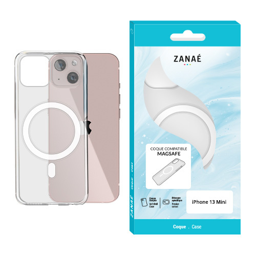 Coque iPhone 13 Mini transparente compatible MagSafe - Flapcase - Boutique  Accessoires coques pour smartphones, tablettes et macbook à Tours (37)